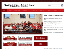 Tablet Screenshot of nazarethacademy.org